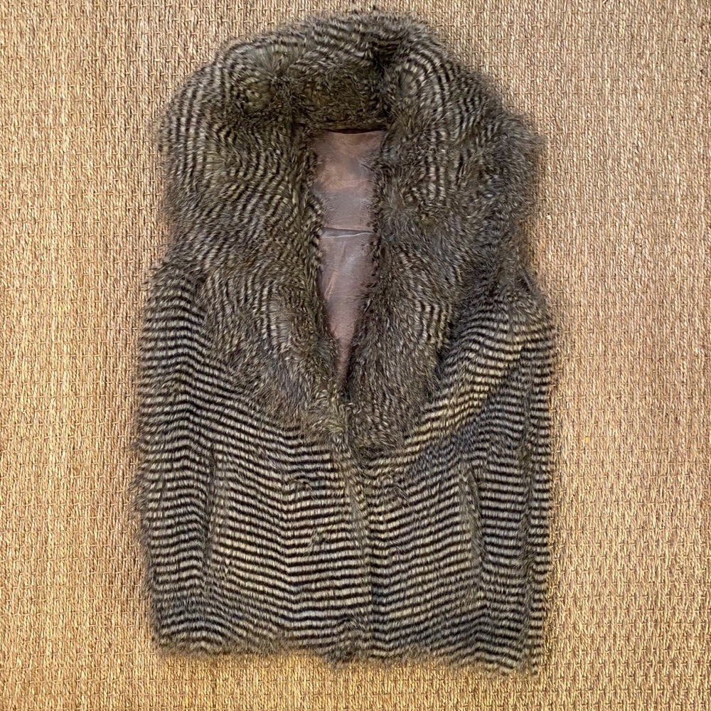Faux fur vest